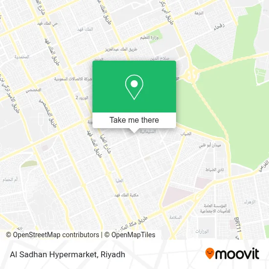 Al Sadhan Hypermarket map