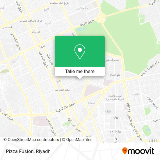 Pizza Fusion map