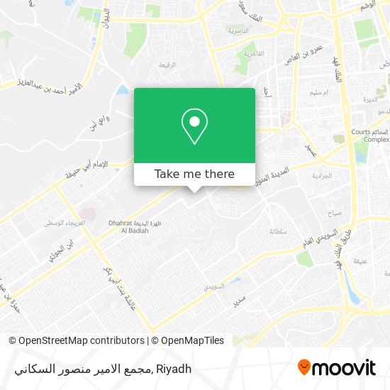 مجمع الامير منصور السكاني map