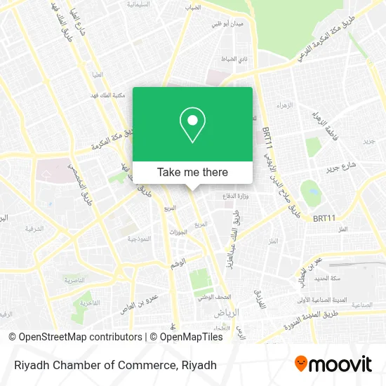Riyadh Chamber of Commerce map