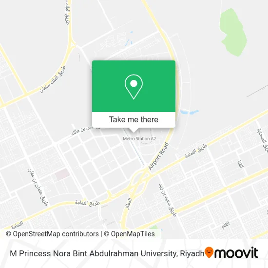 Princess Nora Bint Abdulrahman University map