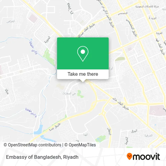 Embassy of Bangladesh map