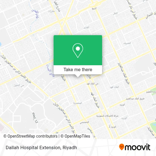 Dallah Hospital Extension map