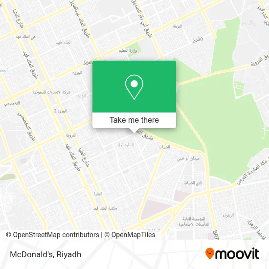 McDonald's map