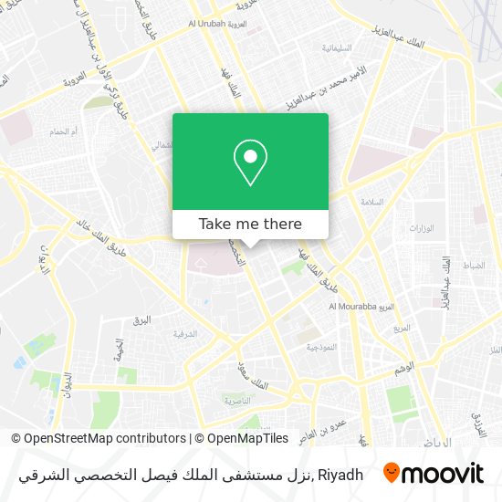 نزل مستشفى الملك فيصل التخصصي الشرقي map