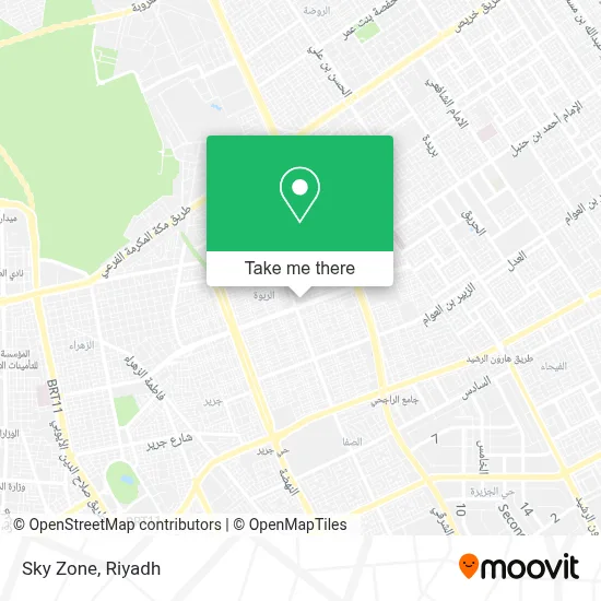 Sky Zone map