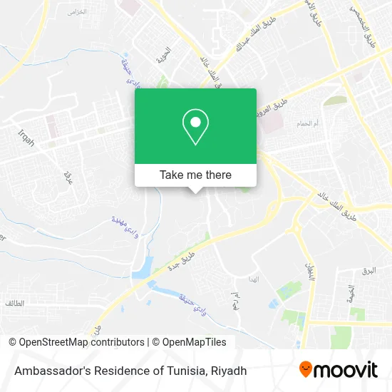 Ambassador's Residence of Tunisia map