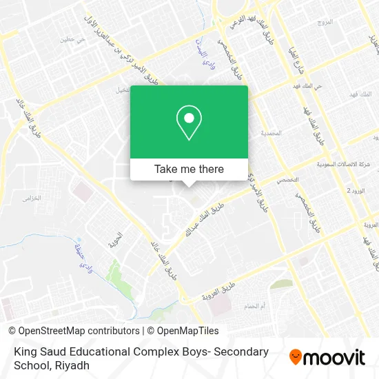 King Saud Educational Complex Boys- Secondary School map