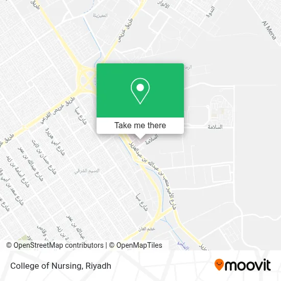 College of Nursing map