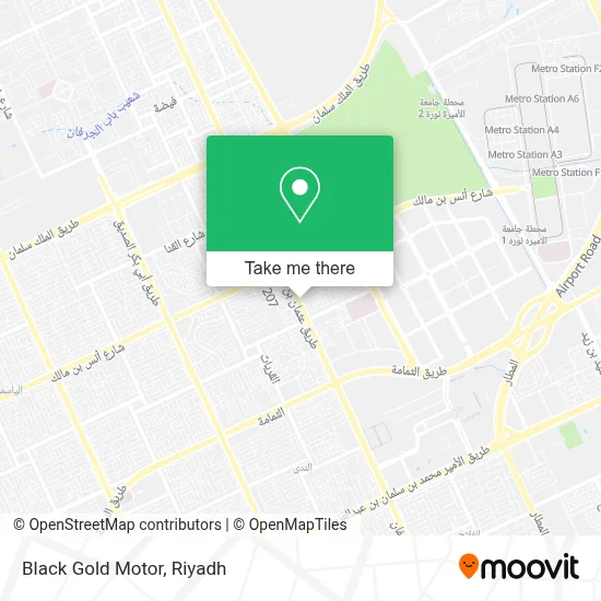 Black Gold Motor map