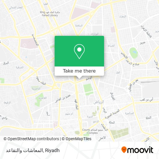 المعاشات والتقاعد map