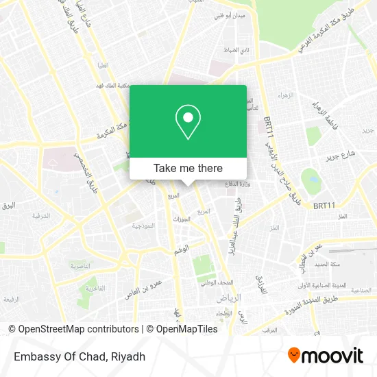 Embassy Of Chad map