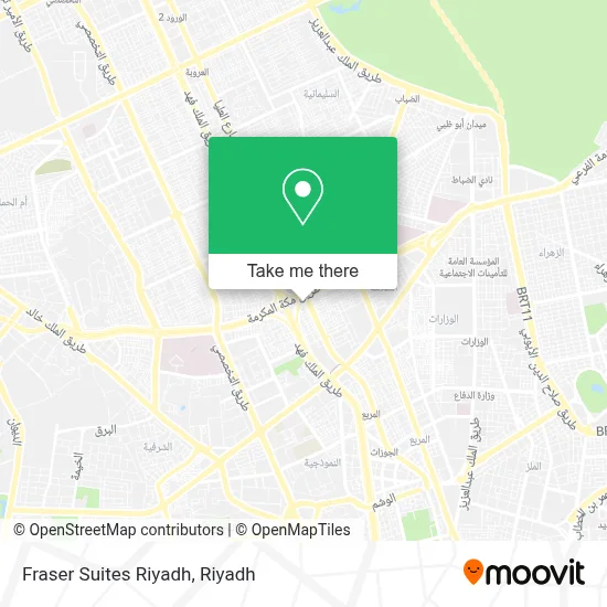 Fraser Suites Riyadh map