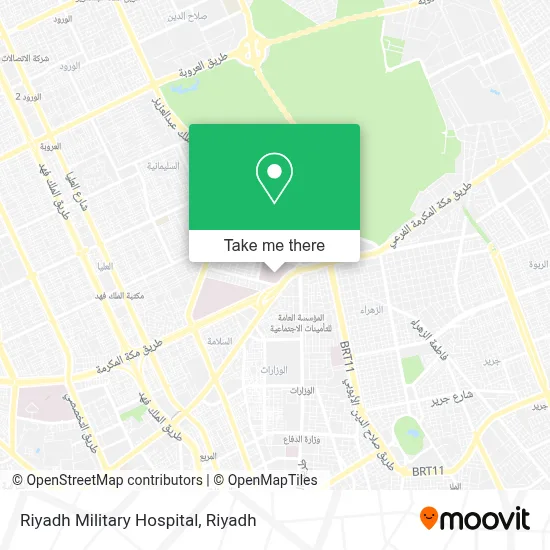 Riyadh Military Hospital map