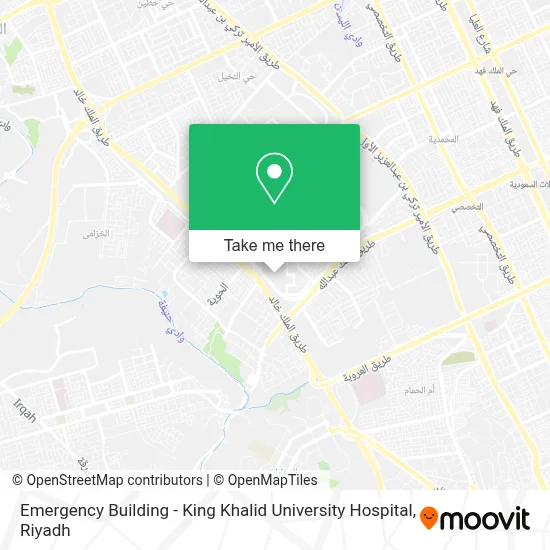 Emergency Building - King Khalid University Hospital map