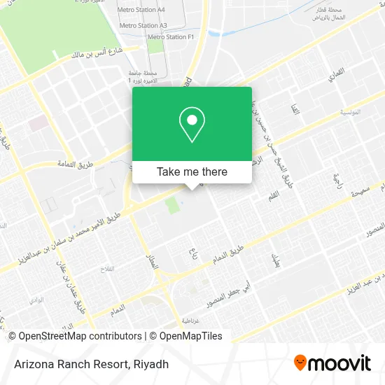 Arizona Ranch Resort map