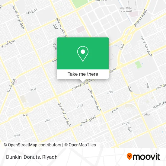 Dunkin' Donuts map