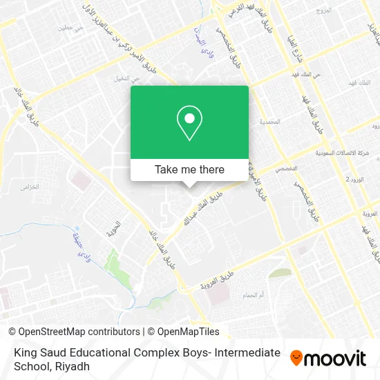 King Saud Educational Complex Boys- Intermediate School map