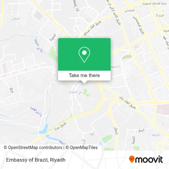 Embassy of Brazil map