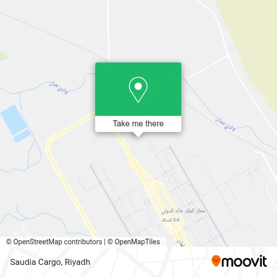 Saudia Cargo map