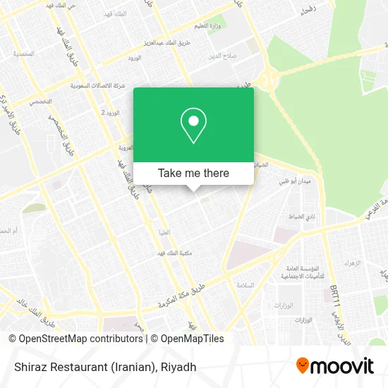 Shiraz Restaurant (Iranian) map