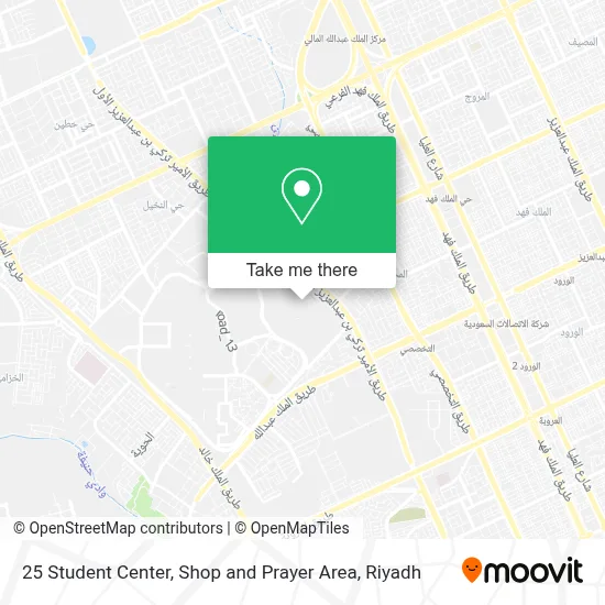 25 Student Center, Shop and Prayer Area map