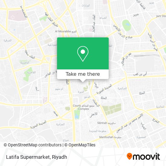 Latifa Supermarket map
