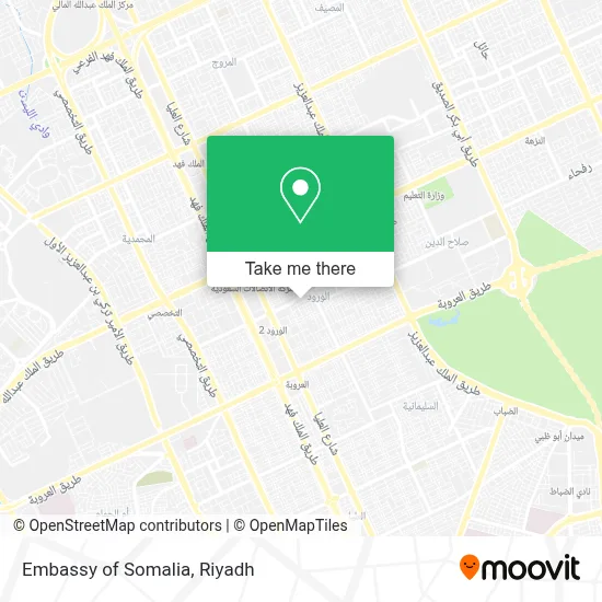 Embassy of Somalia map