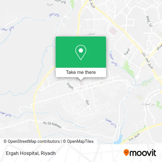 Ergah Hospital map