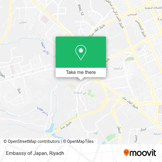 Embassy of Japan map