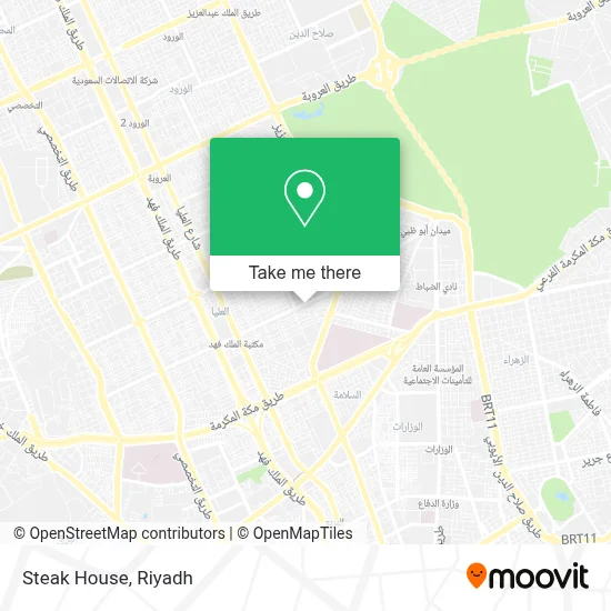 Steak House map