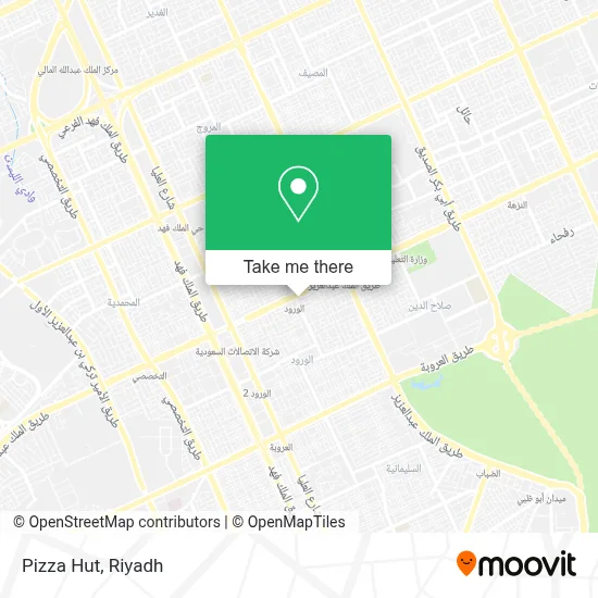 Pizza Hut map