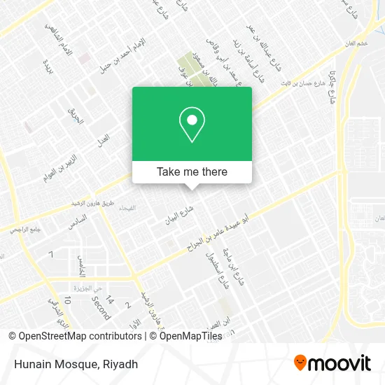 Hunain Mosque map