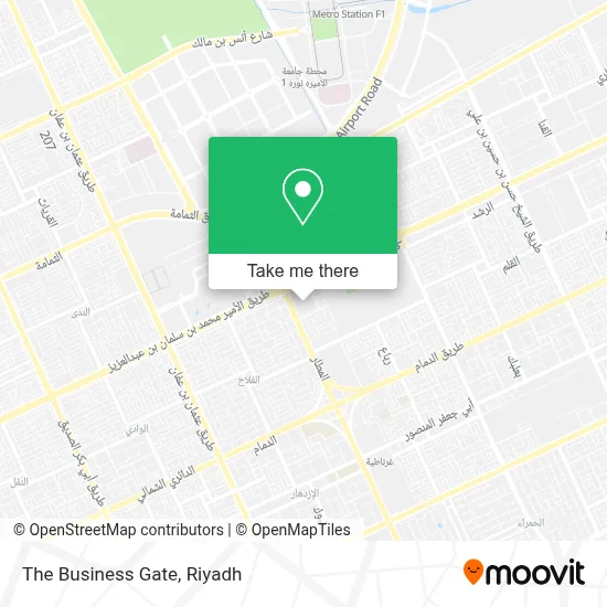 The Business Gate map