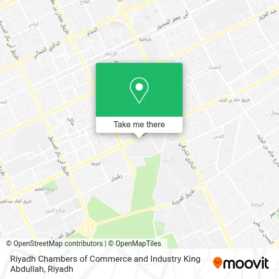 Riyadh Chambers of Commerce and Industry King Abdullah map