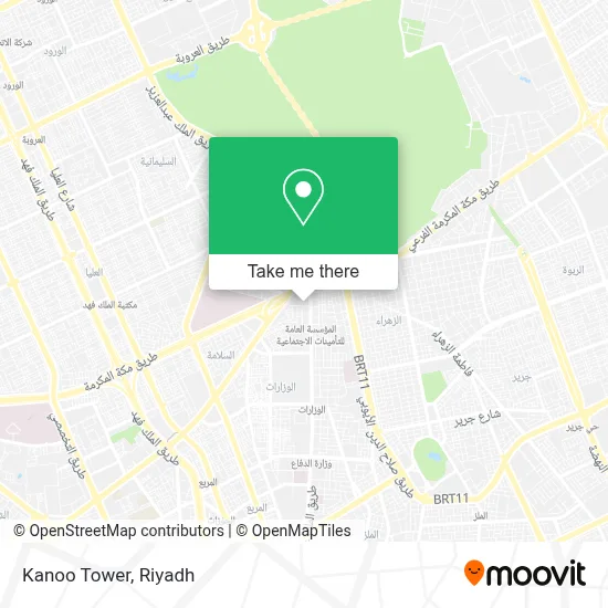 Kanoo Tower map