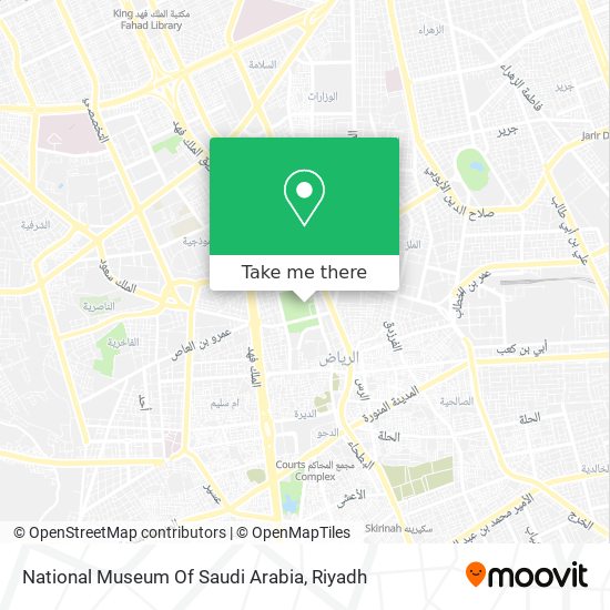 National Museum Of Saudi Arabia map