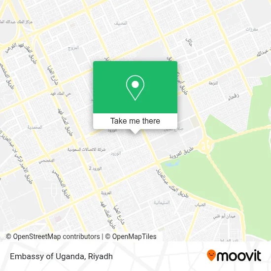 Embassy of Uganda map