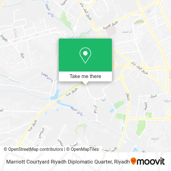 Marriott Courtyard Riyadh Diplomatic Quarter map