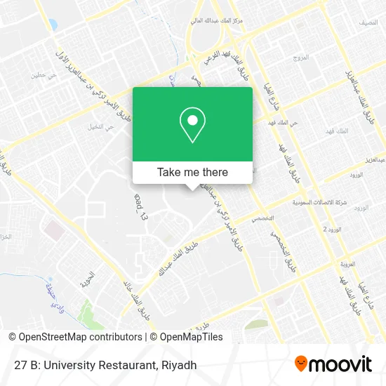 27 B: University Restaurant map