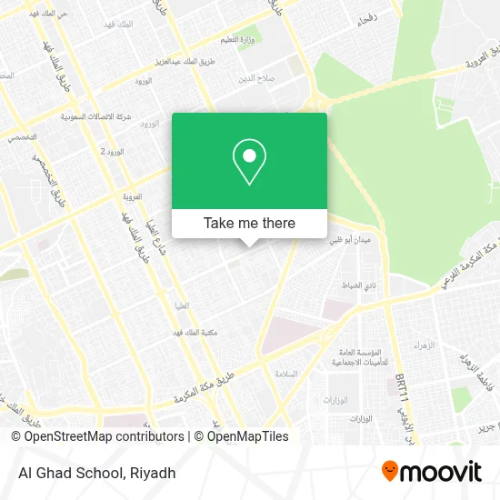 Al Ghad School map