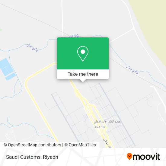 Saudi Customs map