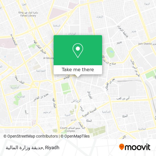 حديقة وزارة المالية map