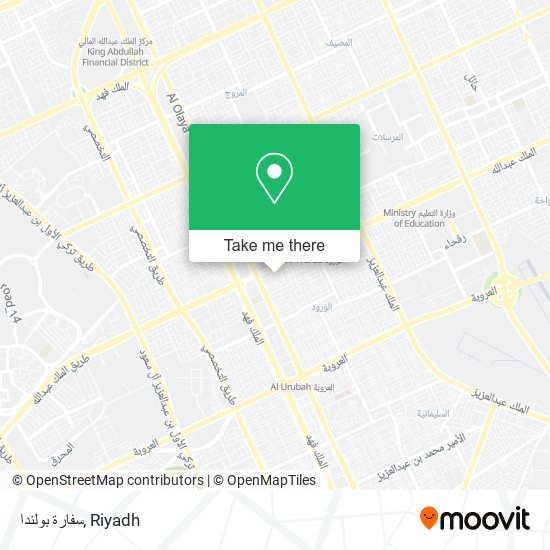 سفارة بولندا map