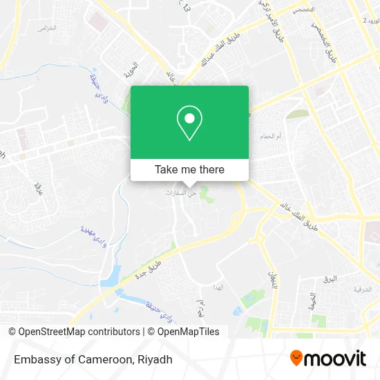 Embassy of Cameroon map
