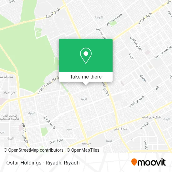 Ostar Holdings - Riyadh map