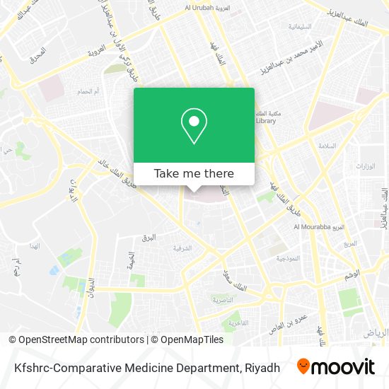 Kfshrc-Comparative Medicine Department map