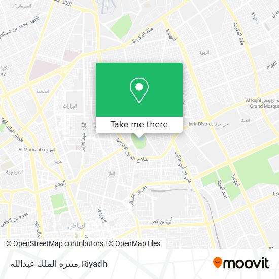 منتزه الملك عبدالله map