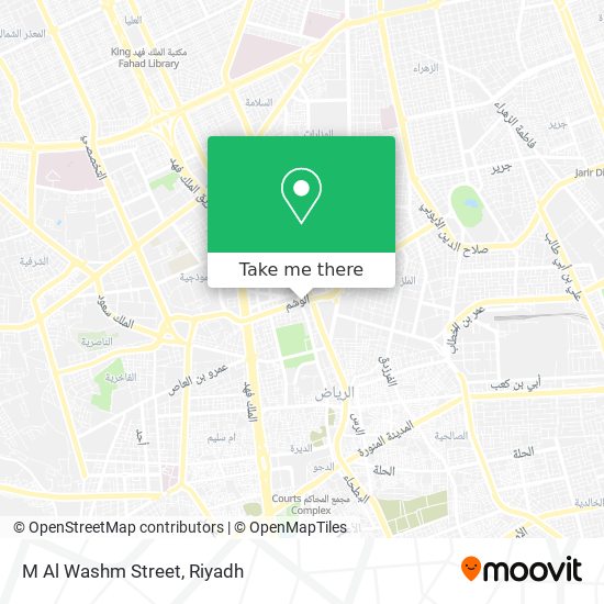 M Al Washm Street map