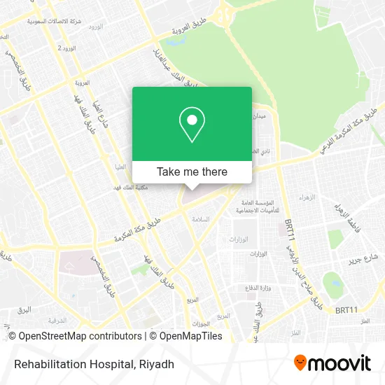 Rehabilitation Hospital map
